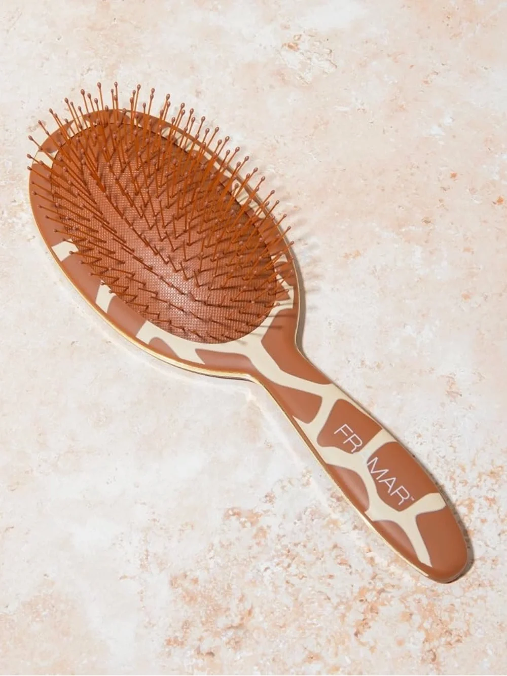 You bet Giraffe Print Cushion Paddle Wet Dry Hair Brush Brown & Cream Detangler